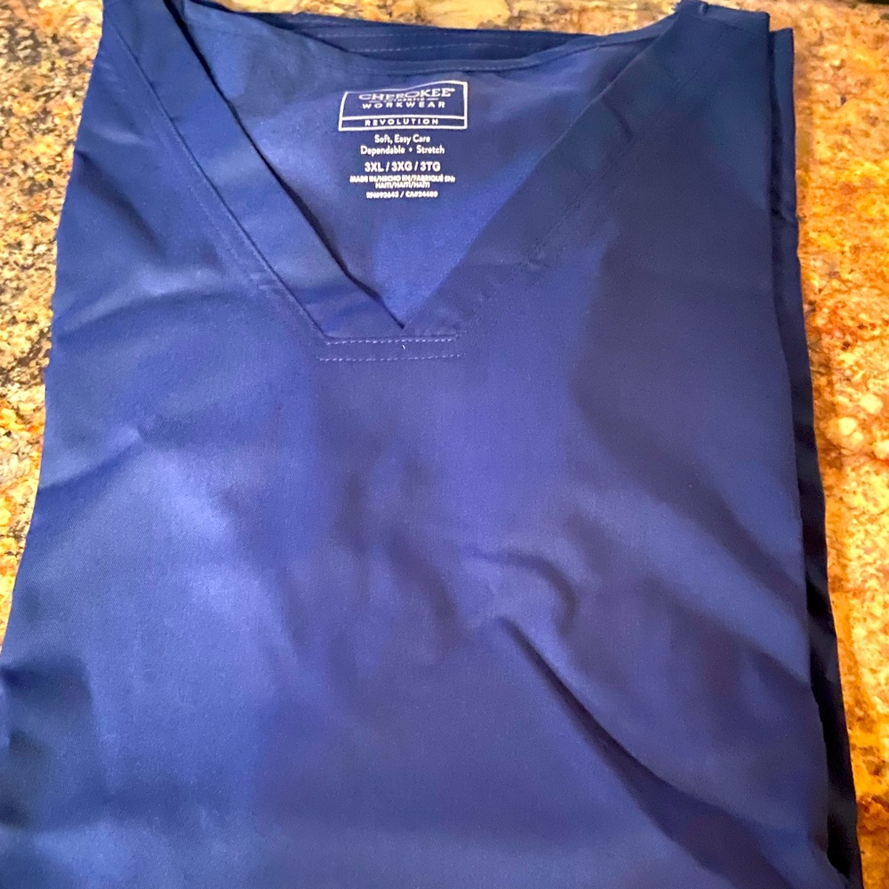 Cherokee Womenswear Plus Size 3X Scrub Top